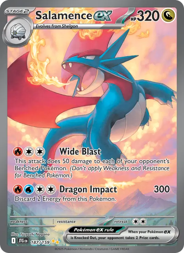 Salamence ex 187 Journey Together Pokesingles