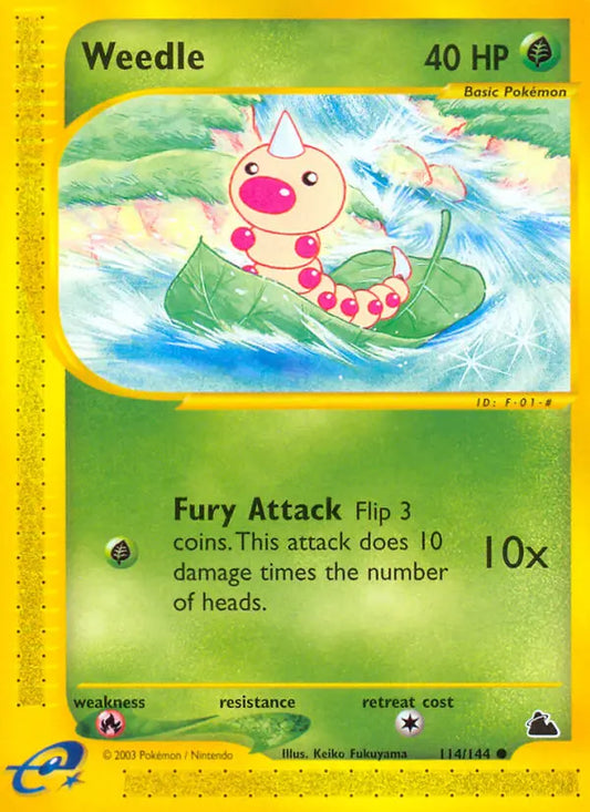 Weedle 114 Skyridge Pokesingles