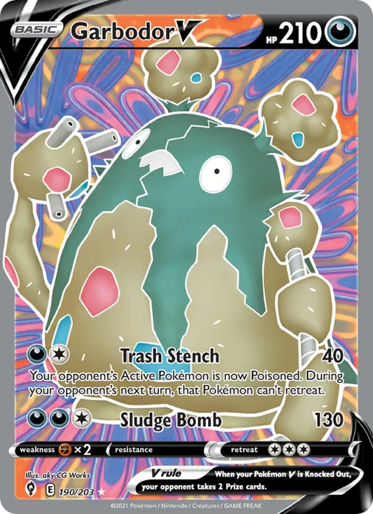 Garbodor V 190 Evolving Skies Pokesingles