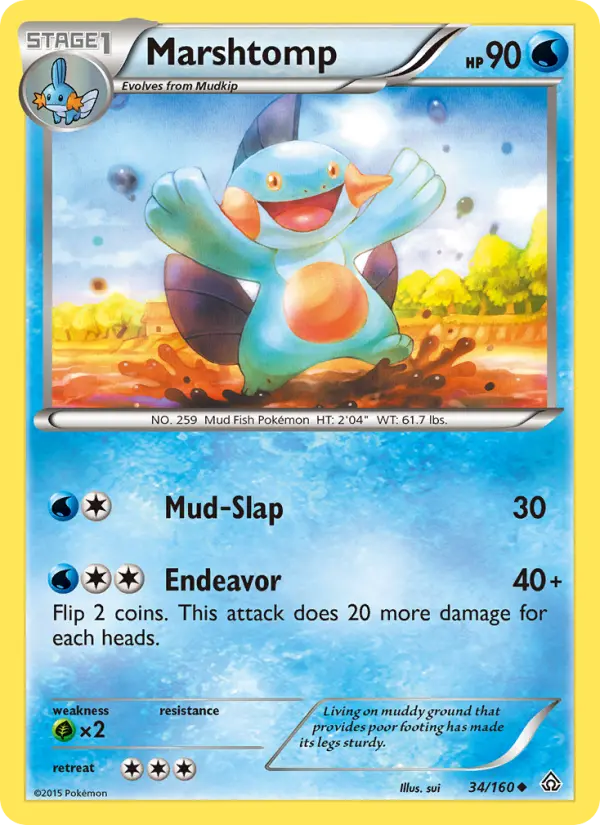 Marshtomp 34 Primal Clash Pokesingles