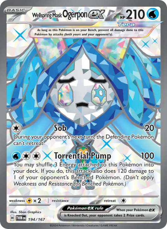 Wellspring Mask Ogerpon ex 194 Twilight Masquerade Pokesingles