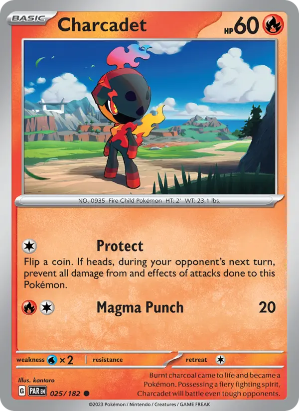 Charcadet 25 Paradox Rift Pokesingles