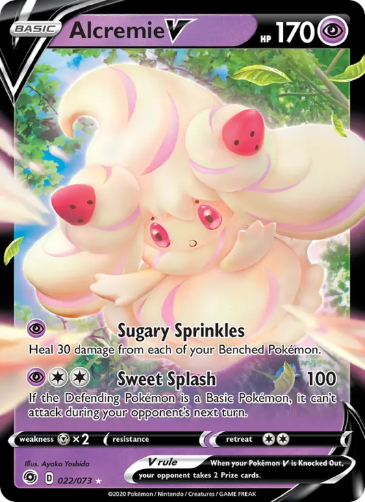 Alcremie V 22 Champion's Path Pokesingles