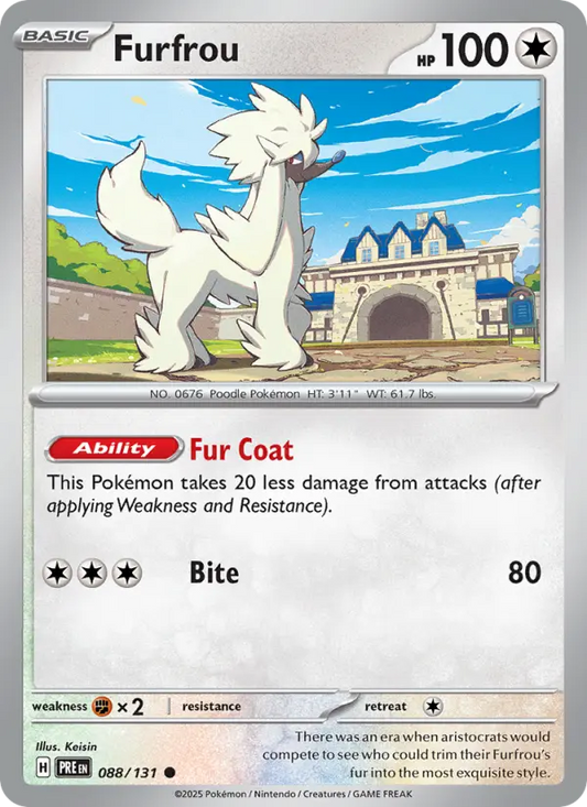 Furfrou 88 Prismatic Evolutions Pokesingles