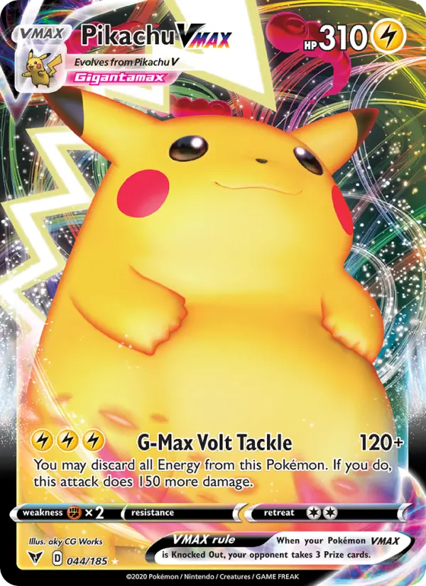 Pikachu VMAX 44 Vivid Voltage Pokesingles