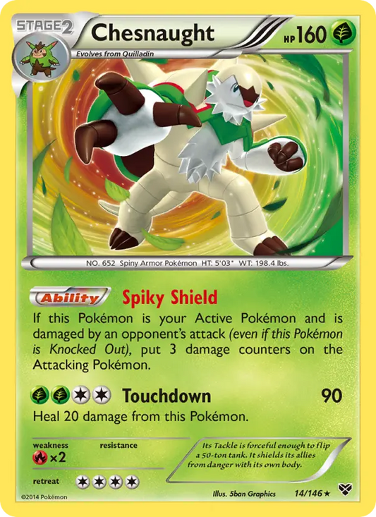 Chesnaught 14 XY Pokesingles