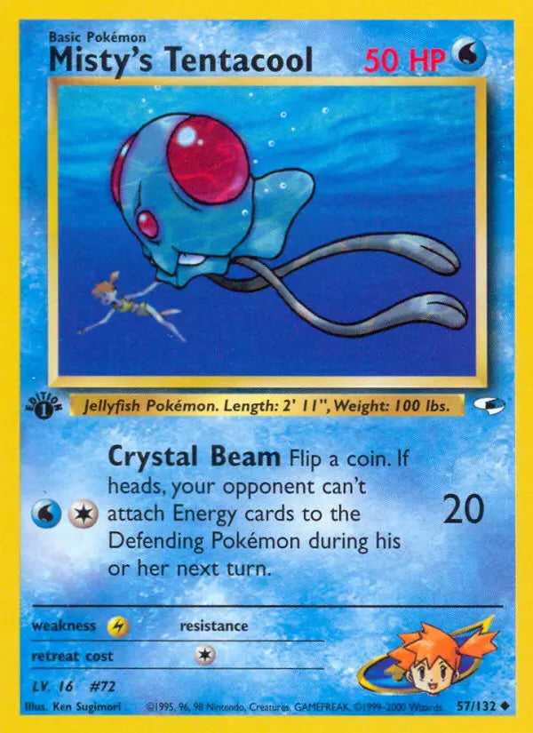 Misty's Tentacool 57 Gym Heroes Pokesingles