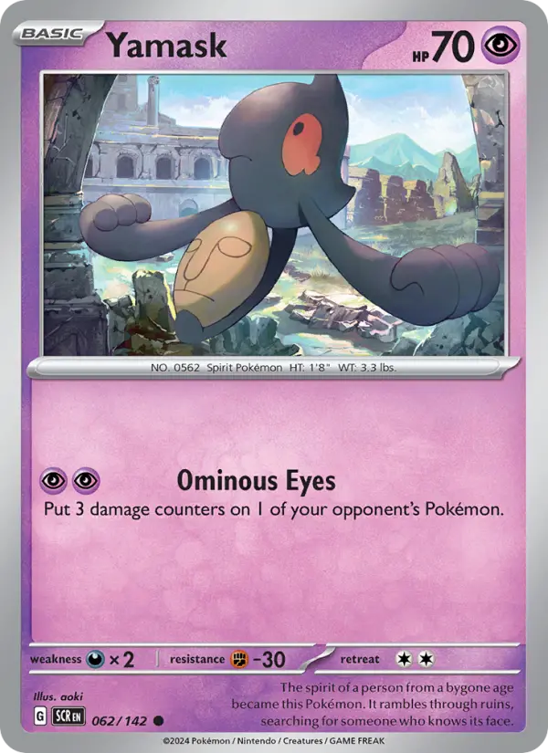 Yamask 62 Stellar Crown Pokesingles