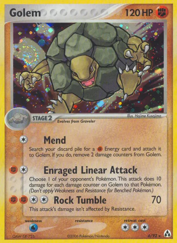 Golem 6 Legend Maker Pokesingles