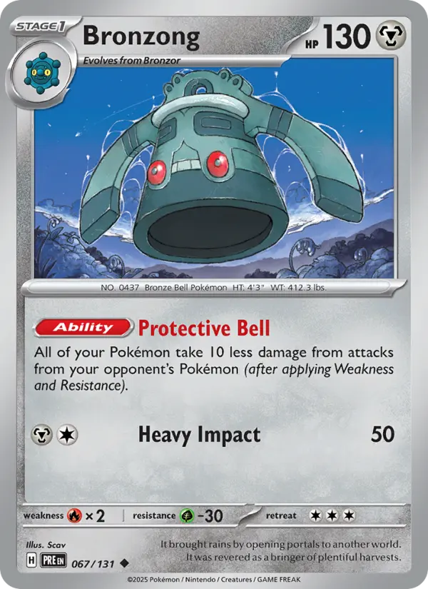 Bronzong 67 Prismatic Evolutions Pokesingles