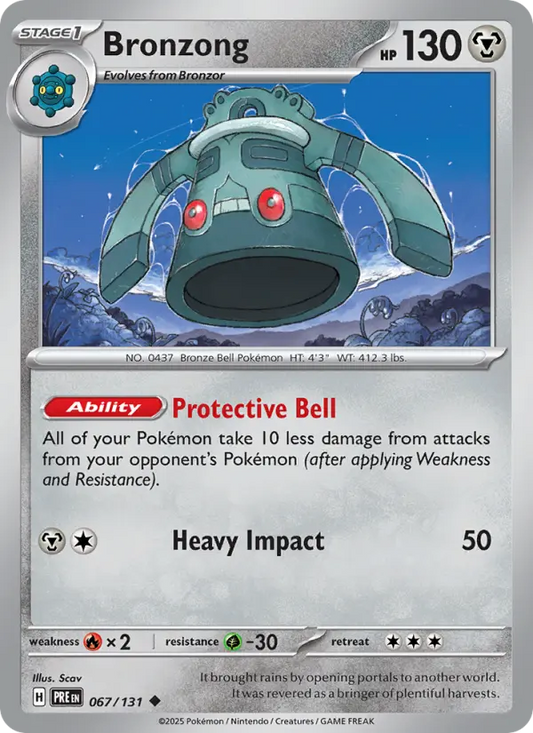 Bronzong 67 Prismatic Evolutions Pokesingles