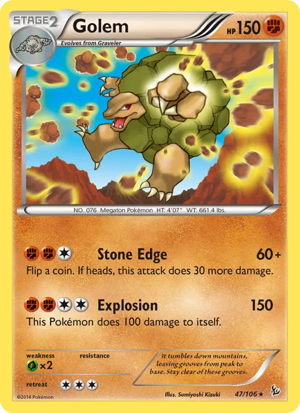 Golem 47 Flashfire Pokesingles