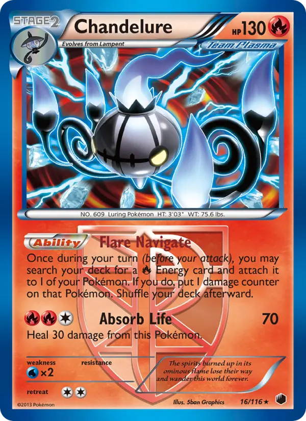 Chandelure 16 Plasma Freeze Pokesingles