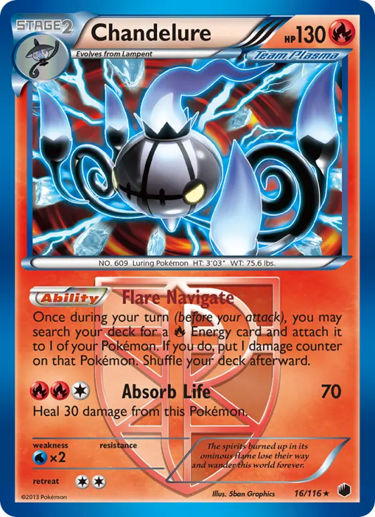Chandelure 16 Plasma Freeze Pokesingles