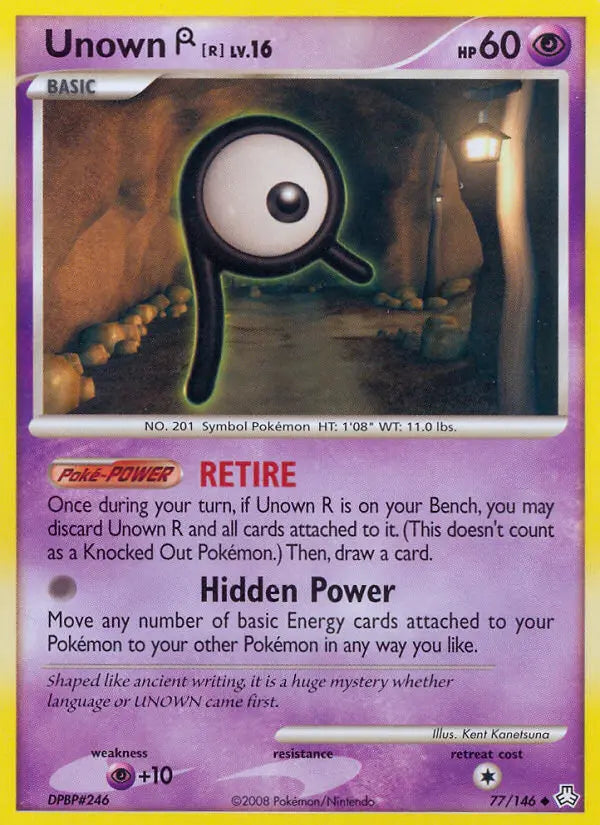 Unown R 77 Legends Awakened Pokesingles