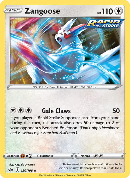 Zangoose 120 Chilling Reign Pokesingles