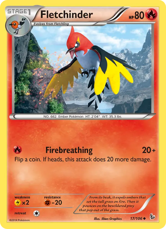 Fletchinder 17 Flashfire Pokesingles