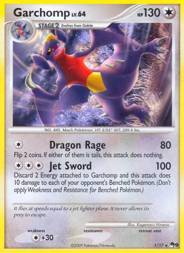 Garchomp 1 POP Series 9 Pokesingles