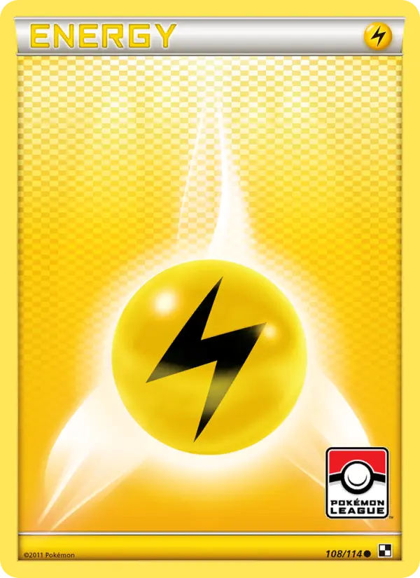 Lightning Energy 108 Black & White Pokesingles