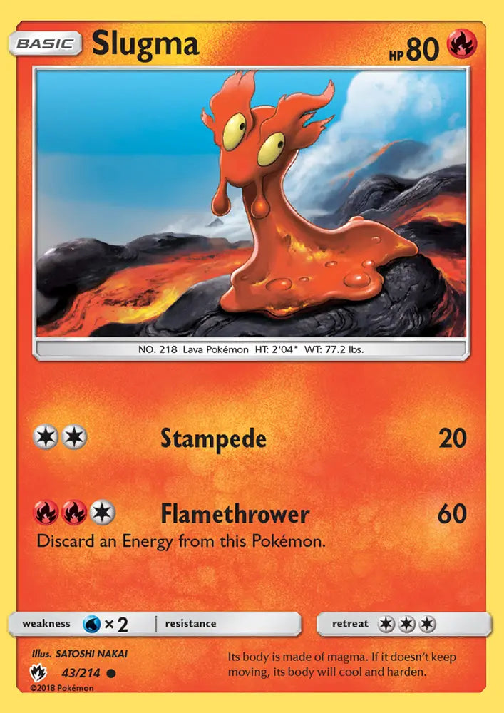 Slugma 43 Lost Thunder Pokesingles