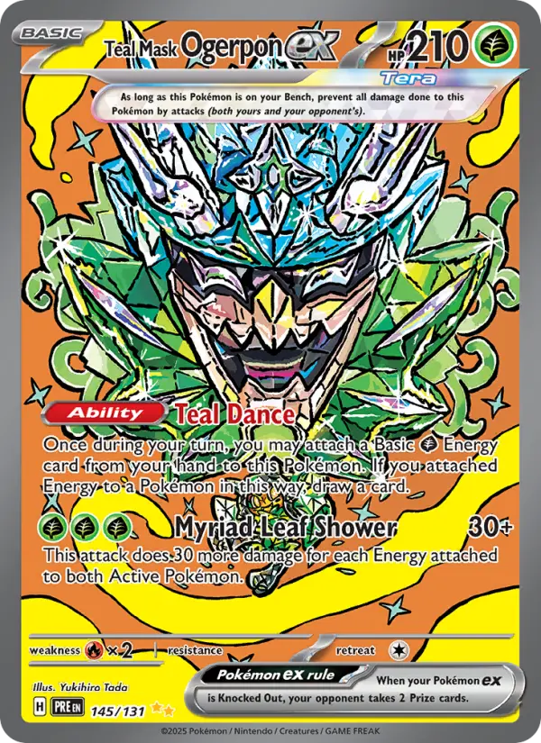 Teal Mask Ogerpon ex 145 Prismatic Evolutions Pokesingles