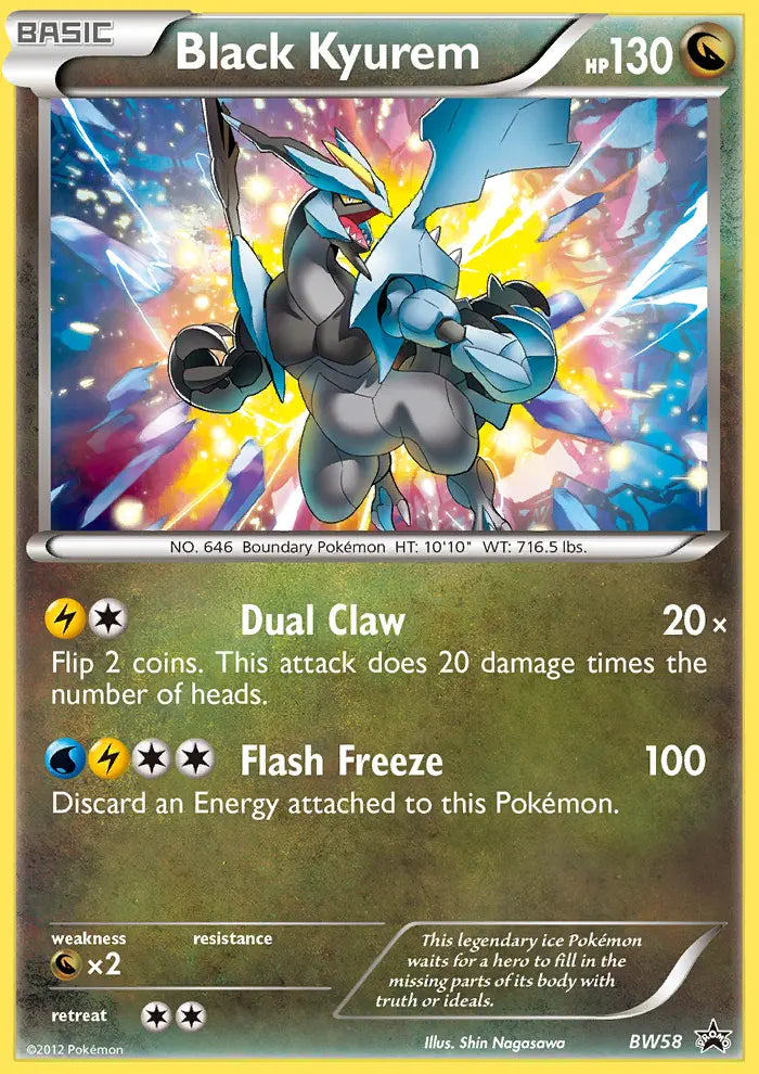 Black Kyurem BW58 BW Black Star Promos Pokesingles