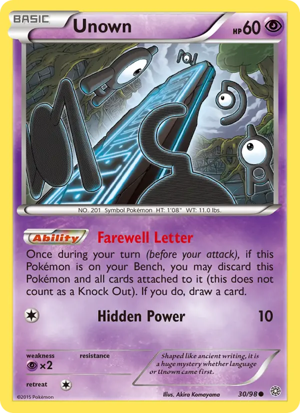 Unown 30 Ancient Origins Pokesingles