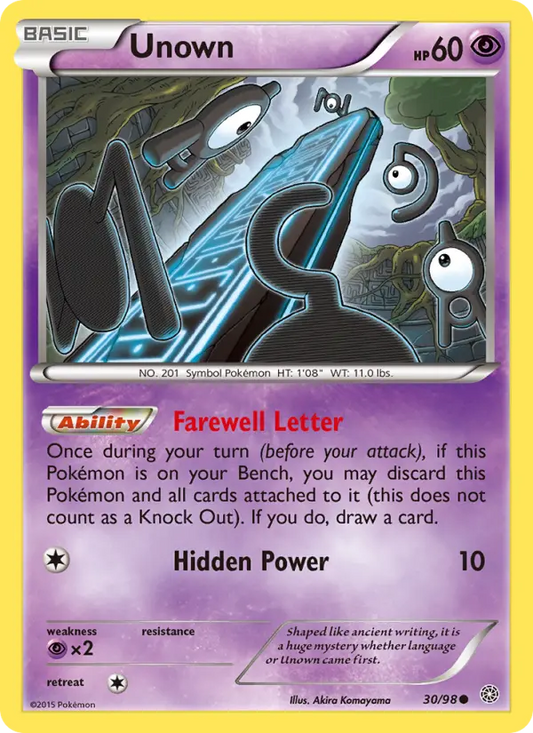 Unown 30 Ancient Origins Pokesingles