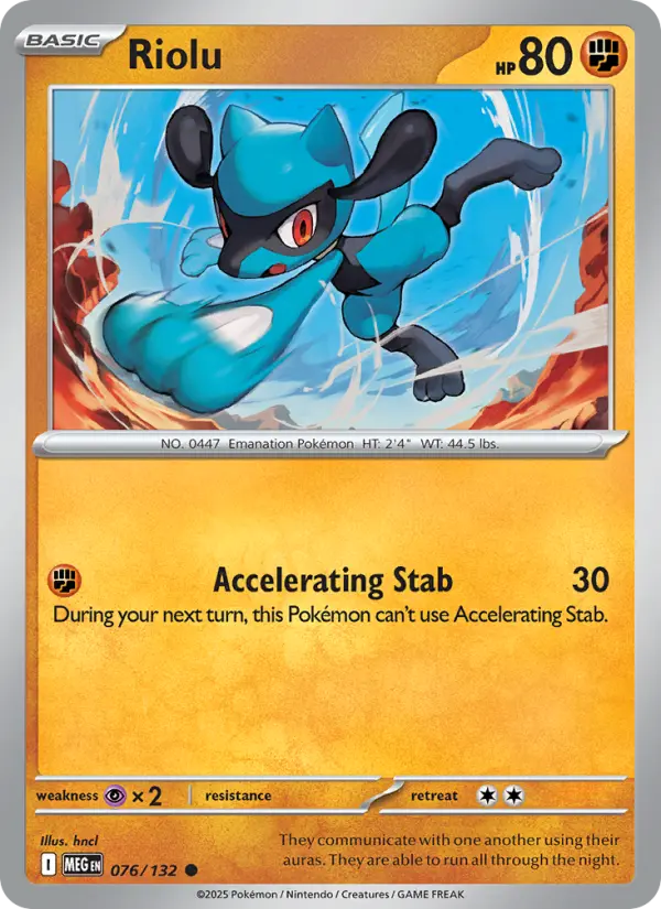 Riolu 76 Mega Evolution Pokesingles