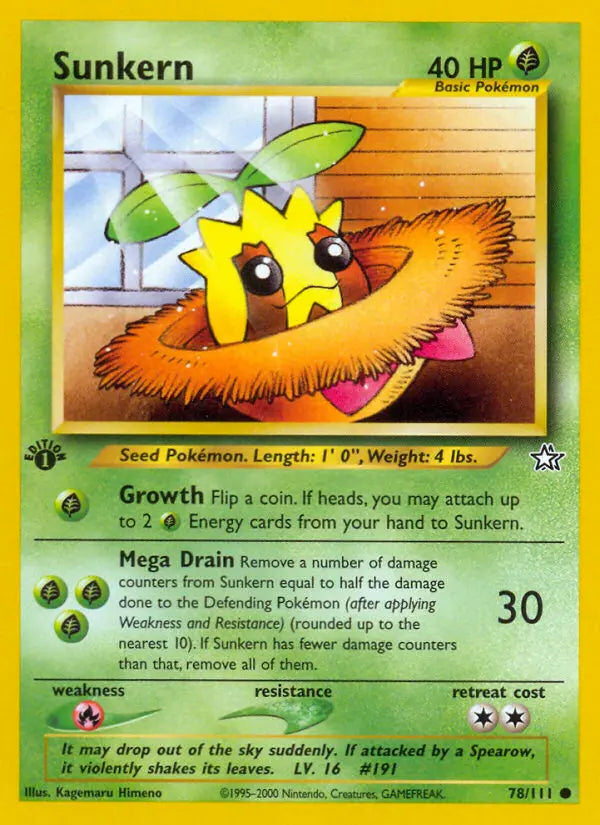 Sunkern 78 Neo Genesis Pokesingles
