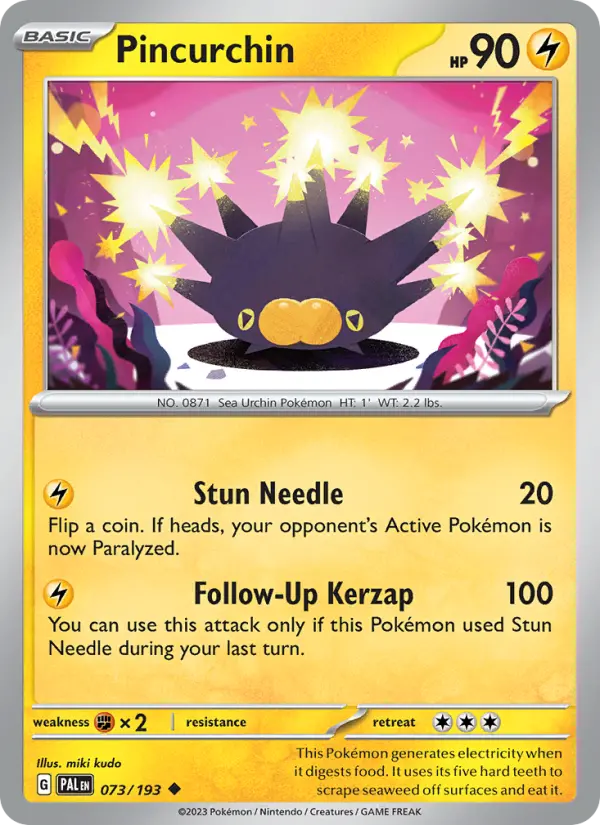 Pincurchin 73 Paldea Evolved Pokesingles