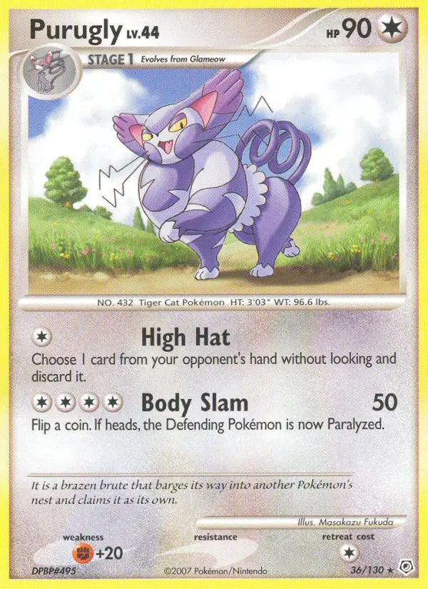 Purugly 36 Diamond & Pearl Pokesingles