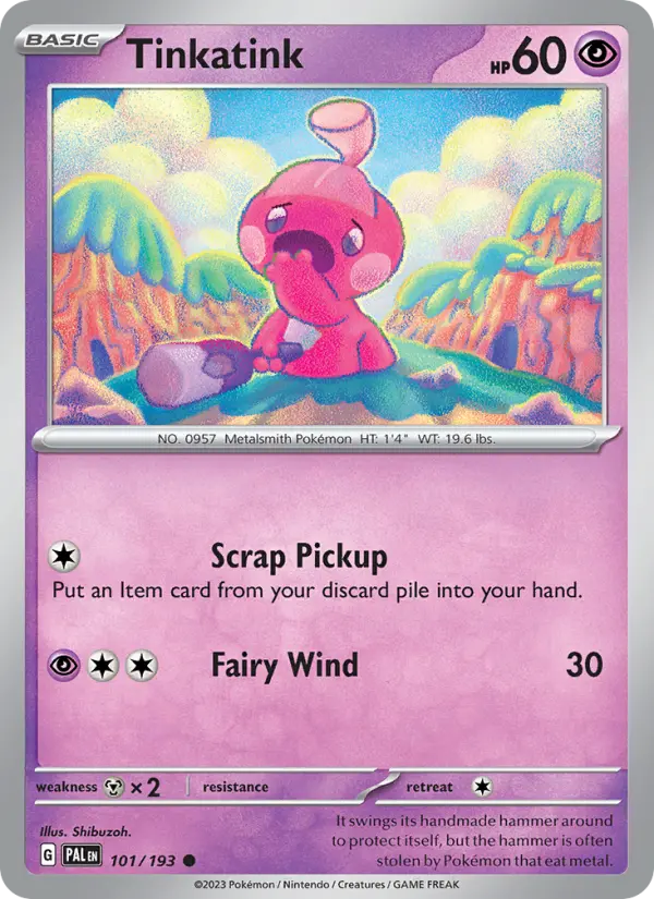 Tinkatink 101 Paldea Evolved Pokesingles
