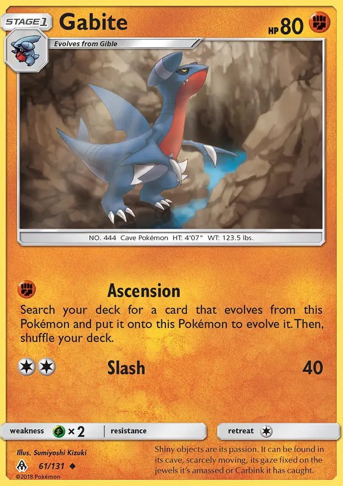 Gabite 61 Forbidden Light Pokesingles