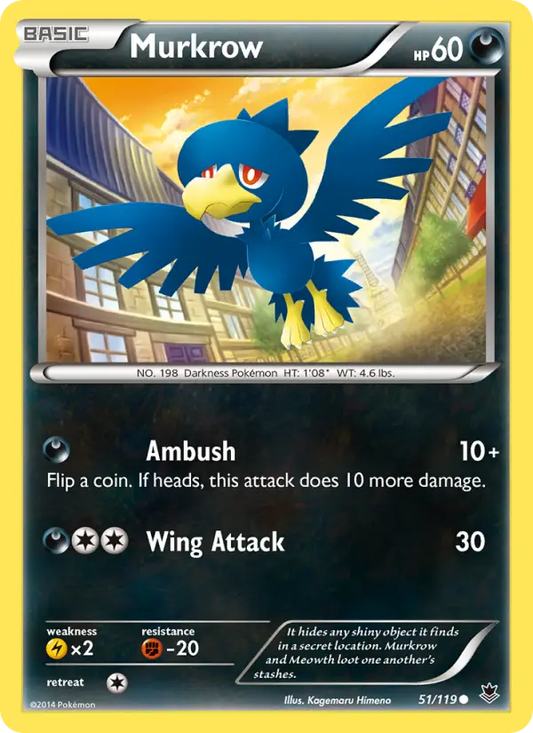 Murkrow 51 Phantom Forces Pokesingles