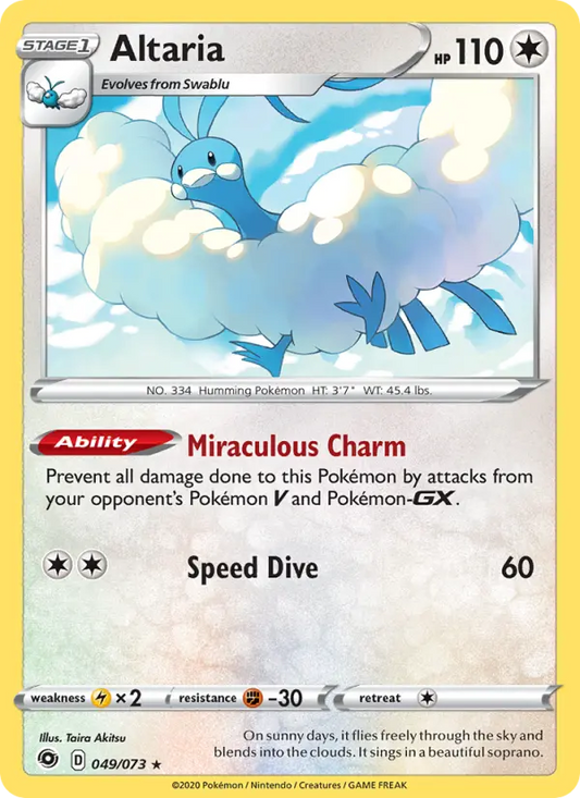Altaria 49 Champion's Path Pokesingles
