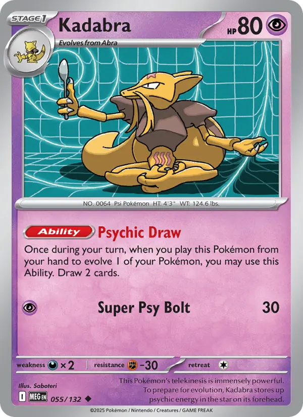 Kadabra 55 Mega Evolution Pokesingles