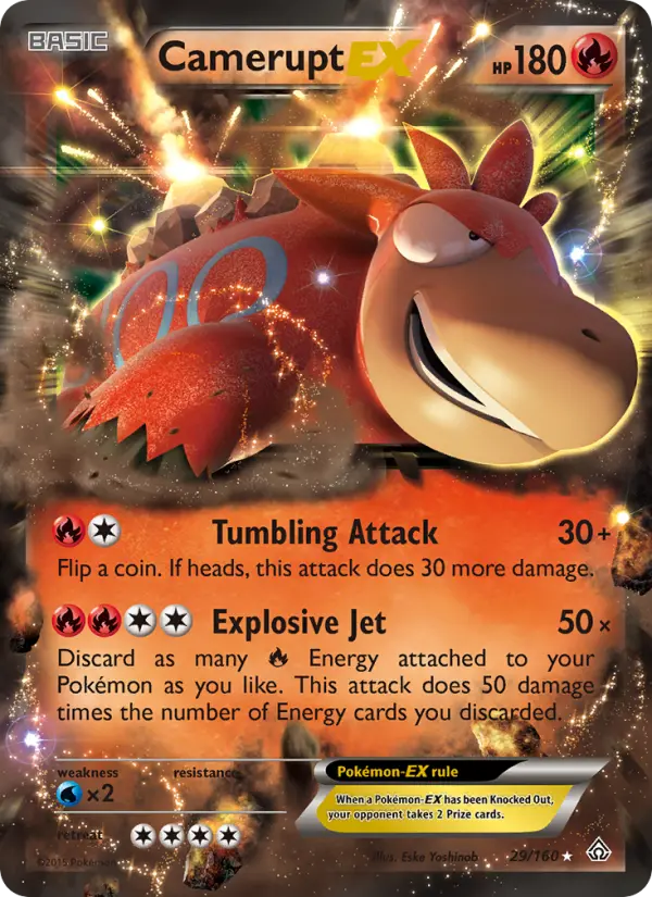 Camerupt EX 29 Primal Clash Pokesingles
