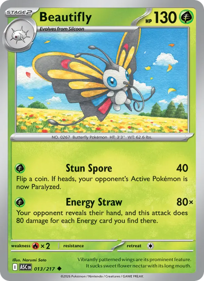 Beautifly 13 Ascended Heroes Pokesingles
