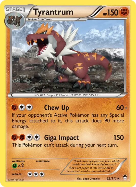 Tyrantrum 62 Furious Fists Pokesingles