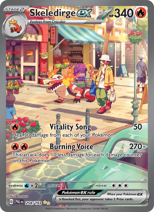 Skeledirge ex 258 Paldea Evolved Pokesingles