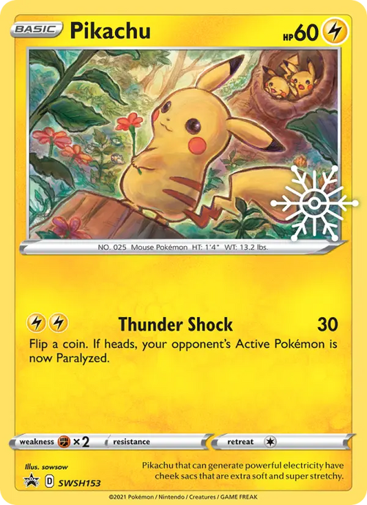 Pikachu SWSH153 SWSH Black Star Promos Pokesingles