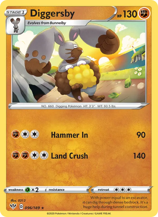 Diggersby 96 Darkness Ablaze Pokesingles
