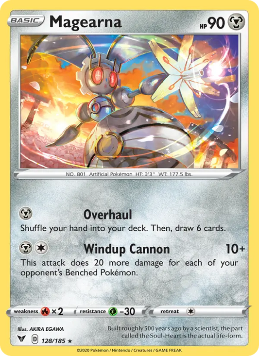 Magearna 128 Vivid Voltage Pokesingles