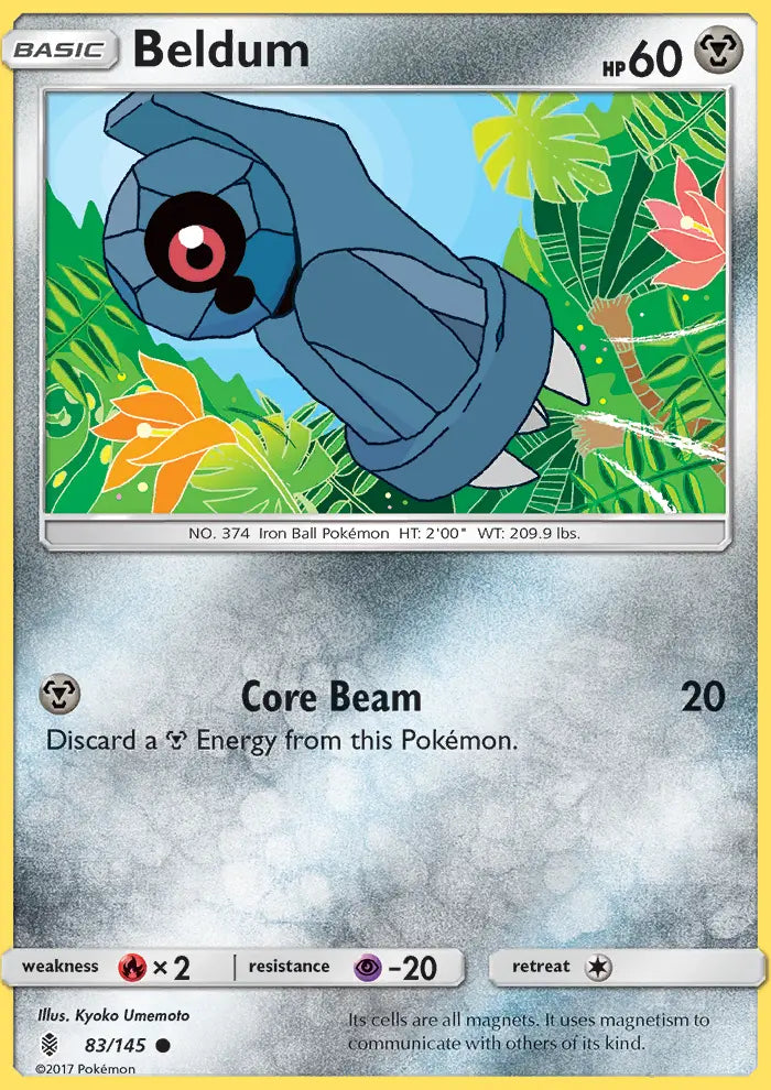 Beldum 83 Guardians Rising Pokesingles