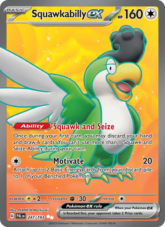 Squawkabilly ex 247 Paldea Evolved Pokesingles