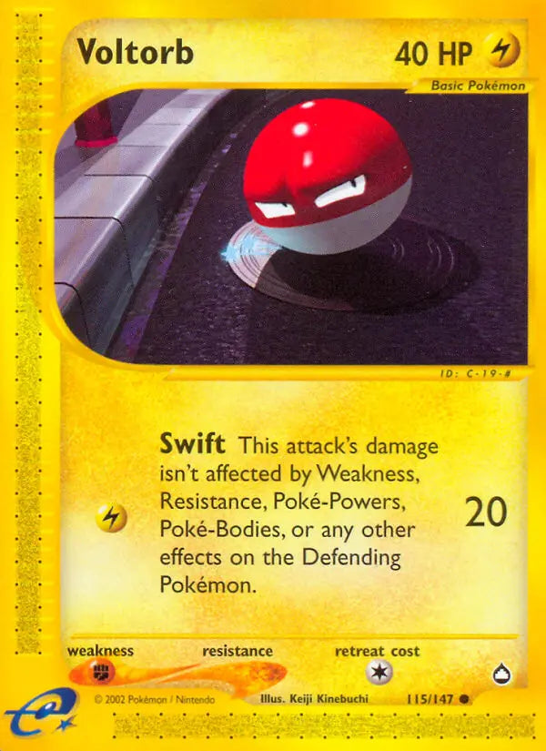 Voltorb 115 Aquapolis Pokesingles