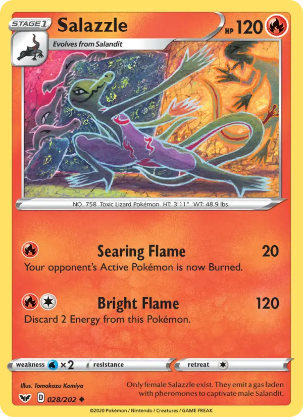 Salazzle 28 Sword & Shield Pokesingles