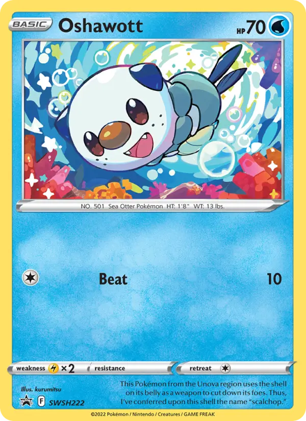 Oshawott SWSH222 SWSH Black Star Promos Pokesingles