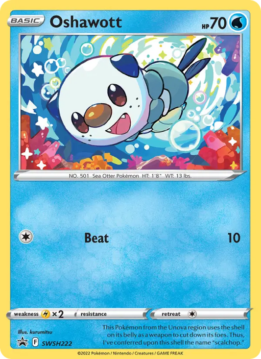 Oshawott SWSH222 SWSH Black Star Promos Pokesingles